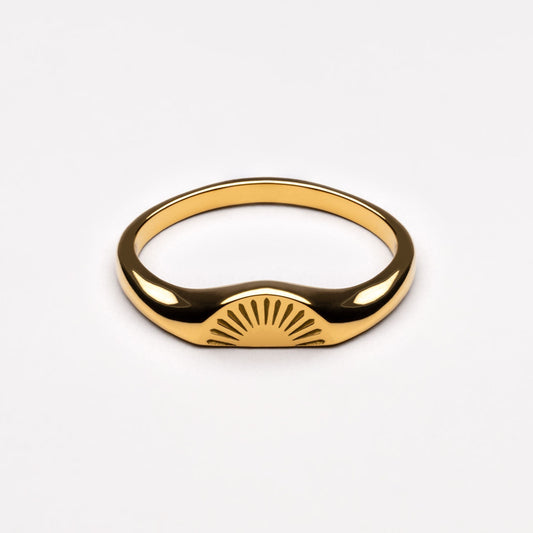 Sunrise Ring - gold front