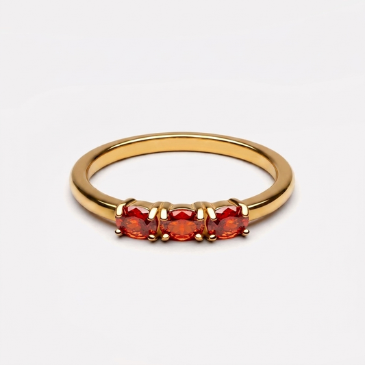 Raspberry Ring - gold-ruby-ring