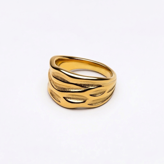 Gaia Statement Ring - gold