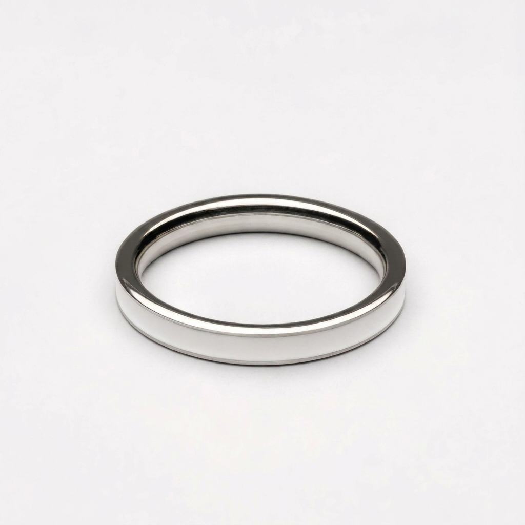 Halo Ring silver and white