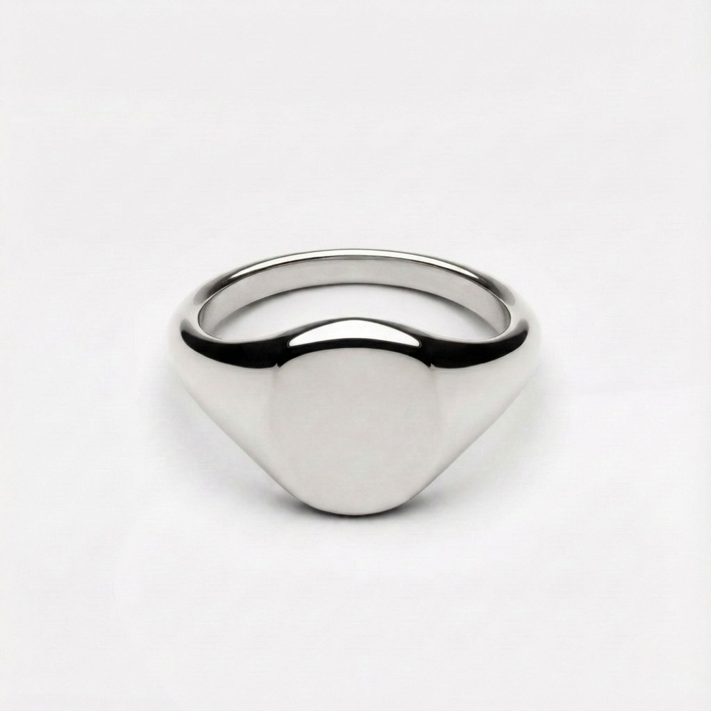 Oval Signet Ring - silver-signet-ring