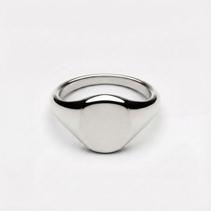 Oval Signet Ring - silver-signet-ring