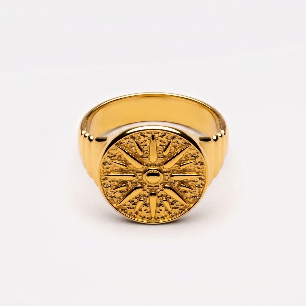 Golden Sun Ring - coin_ring