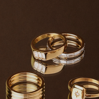 Baguette Signet Ring - everyday-gold-signet