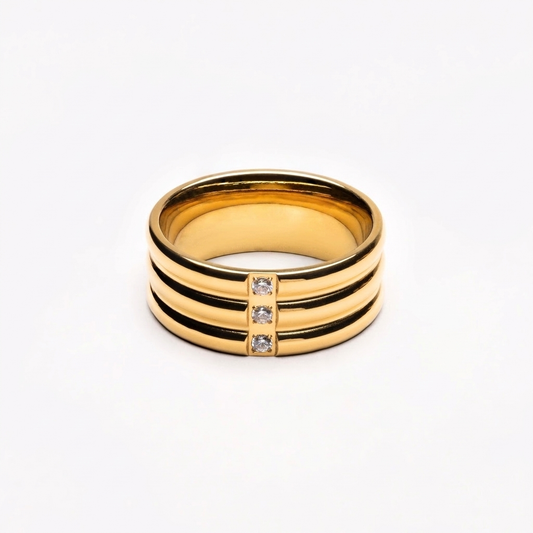 Stellar Bold Ring - zircon-bold-ring
