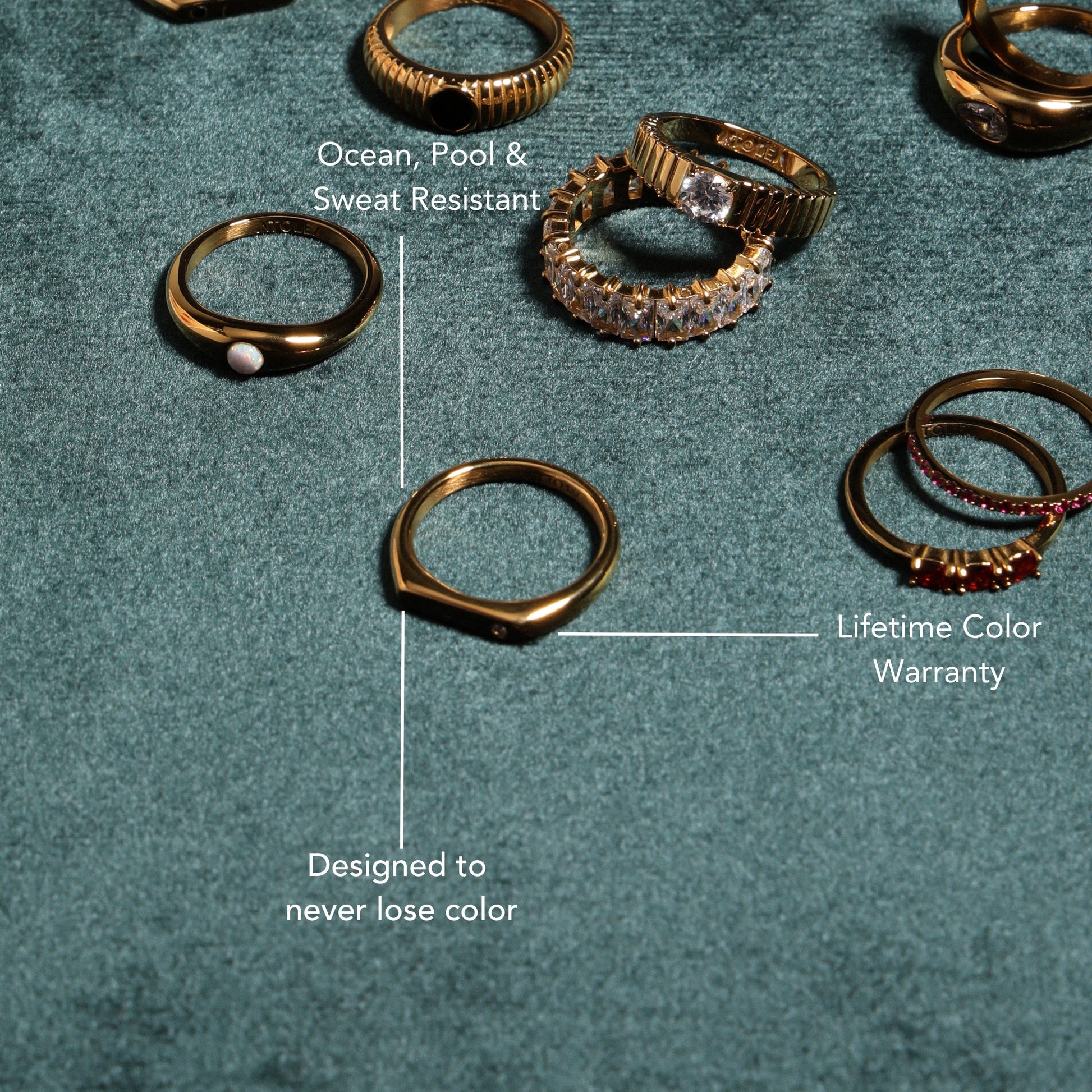 Lumi Ring water and sweat resistant