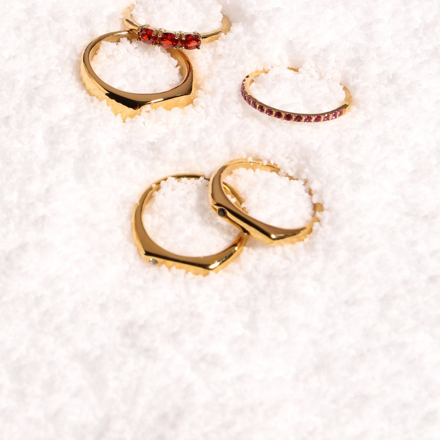 Best Friends Rings Set - matching friendship rings