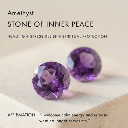 Amethyst meaning tile, stone of inner peace