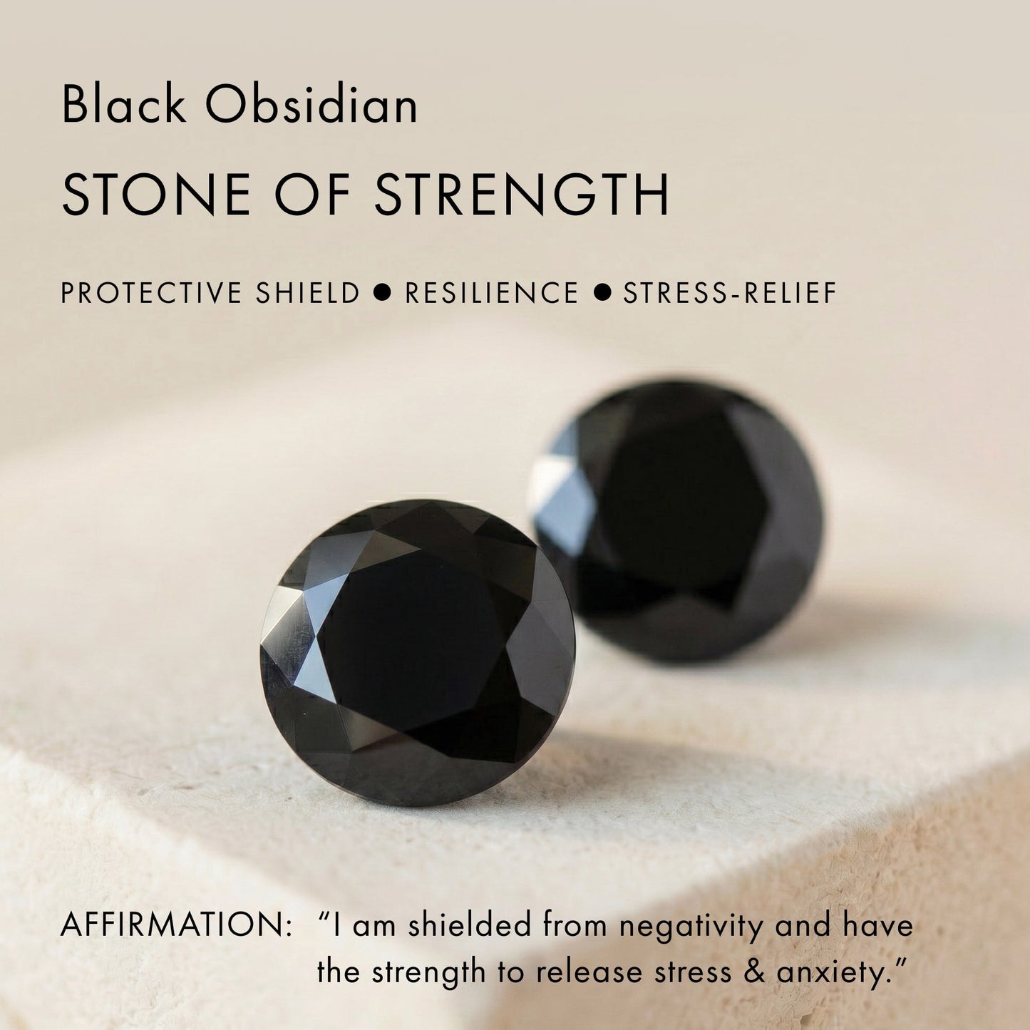 Black Obsidian - Stone of Strength