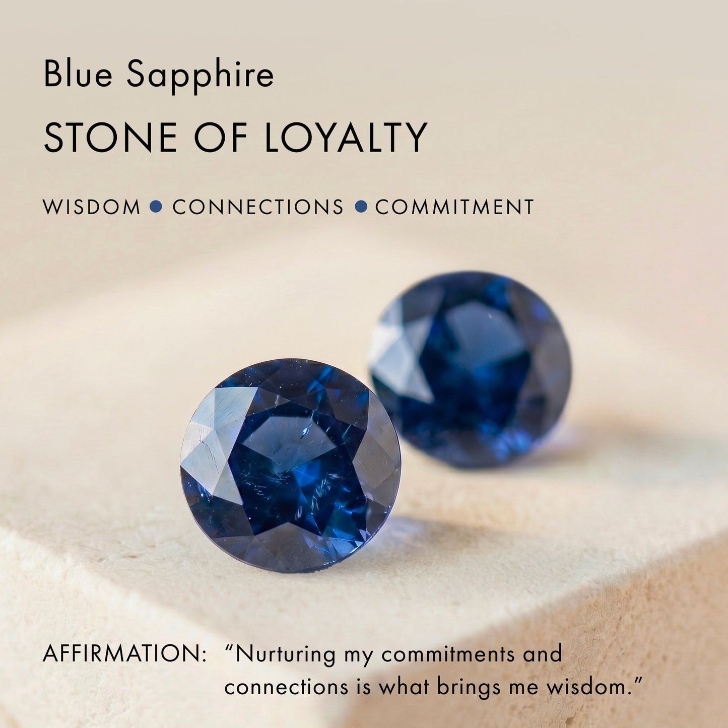 Blue Sapphire Ring Harlow - meaning tile