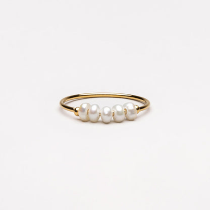 Mini Pearls Ring - gold