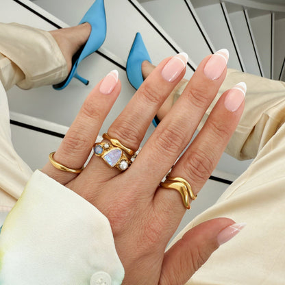 Moonstone Heirloom & Magma & Waves Rings - video still YG