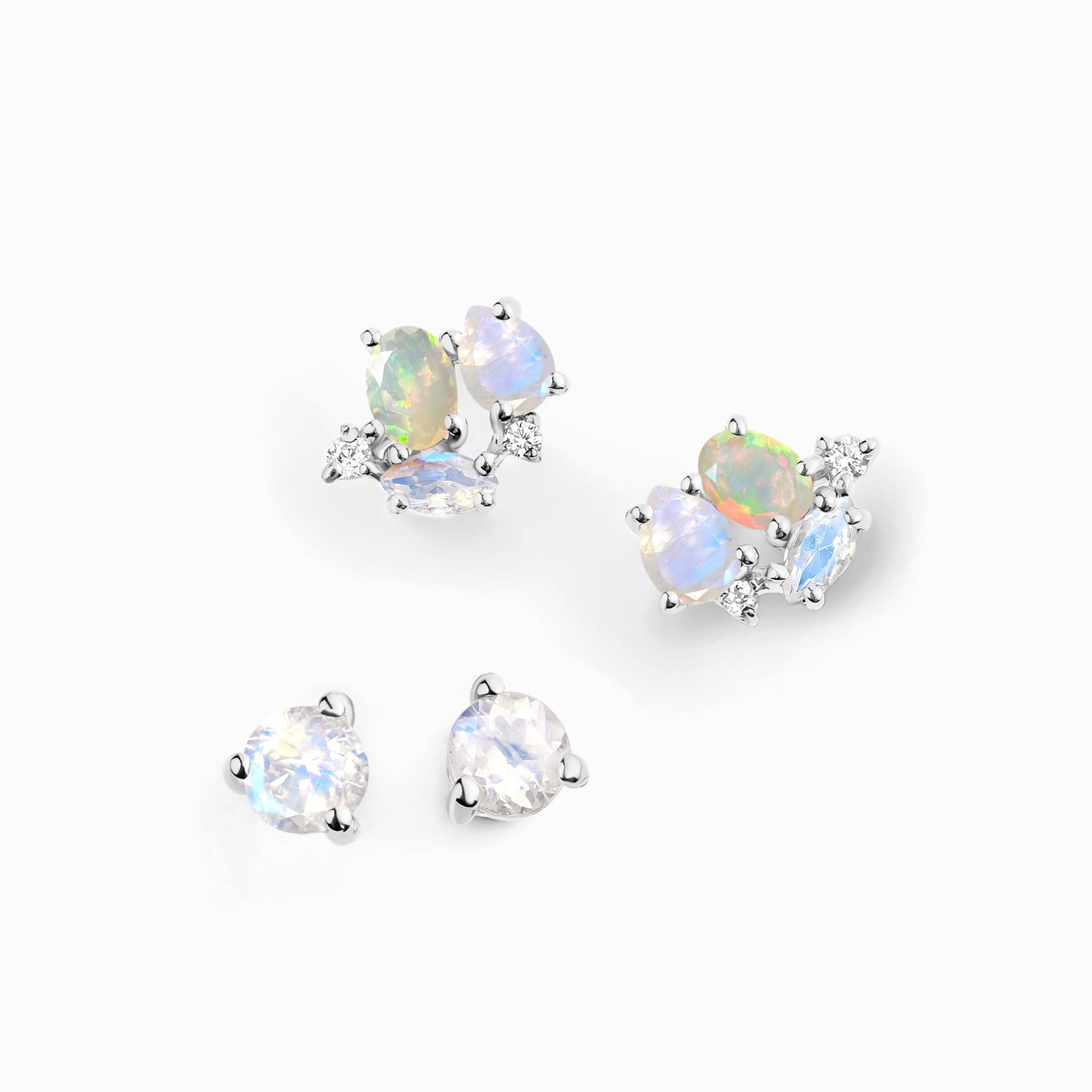 Positive Aura earring set - silver