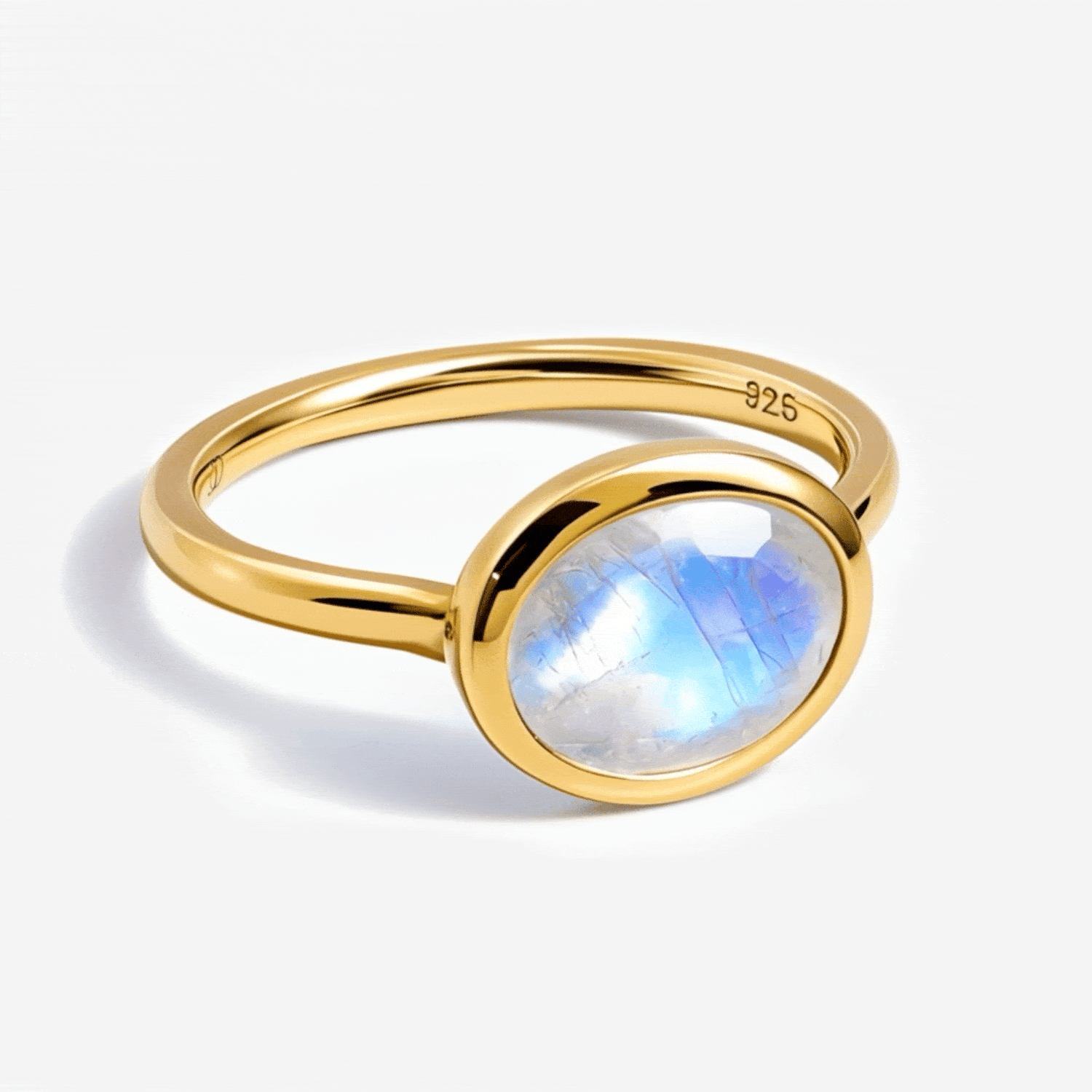 Moonstone Ring - Skin-Touch - YG animated