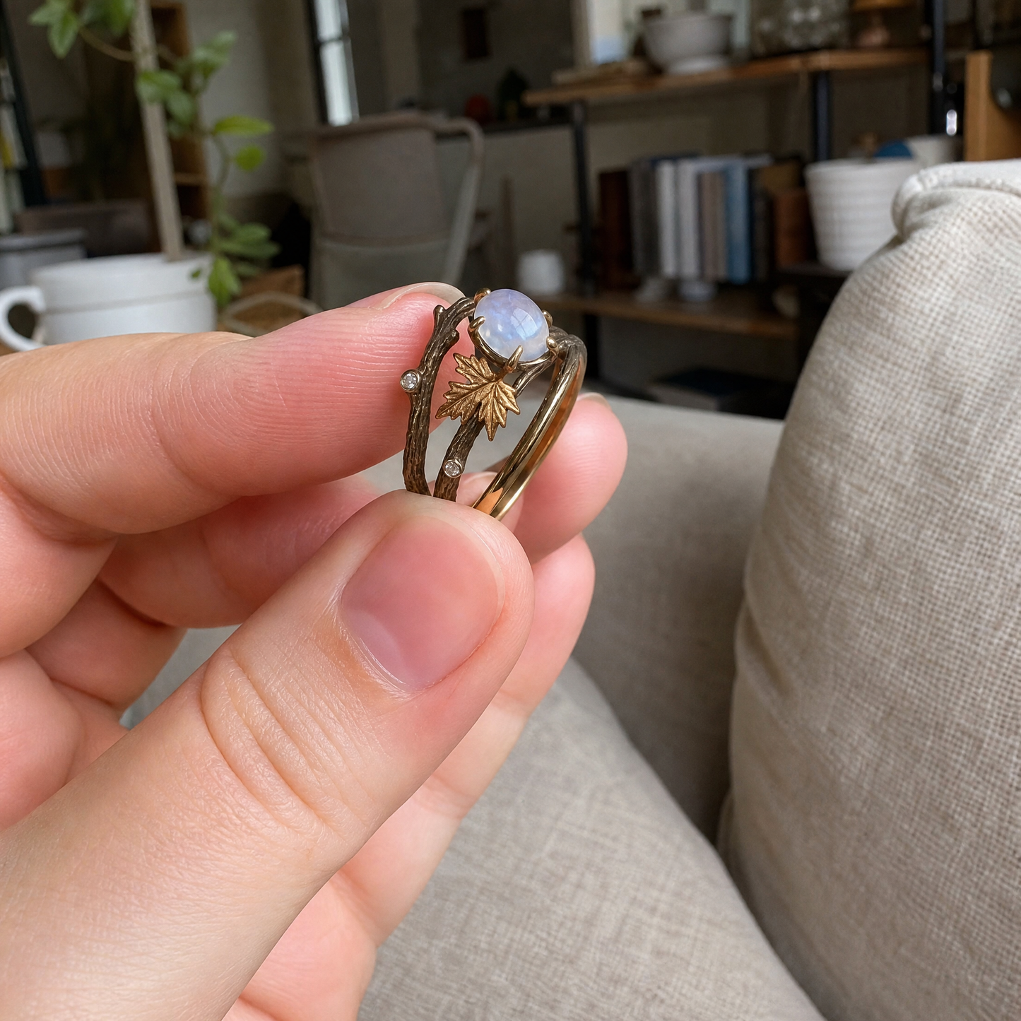 Elegant Moonstone Ring