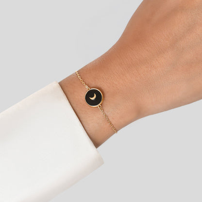 Black Onyx Pearl Bracelet - detail