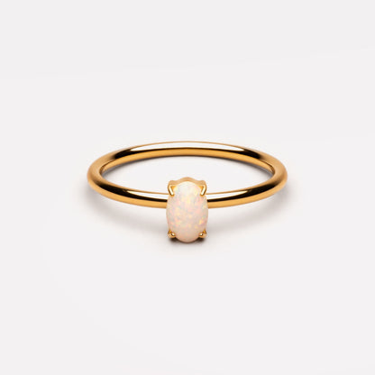 Oval Opal Ring - oval-opal-band