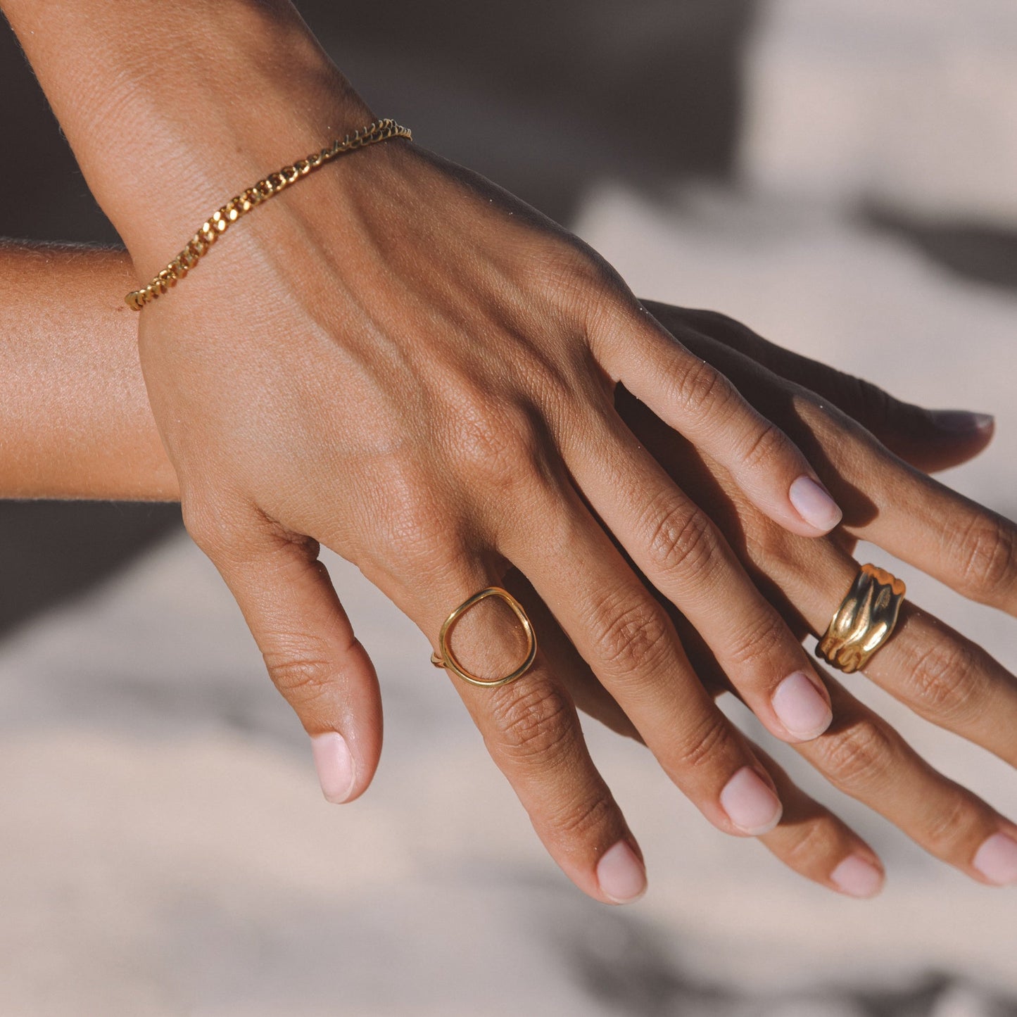 "Bahïa" Oval Ring - oval-open-ring