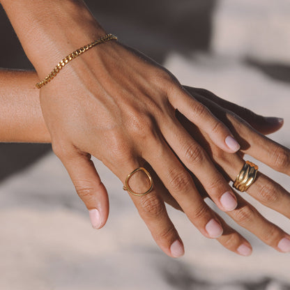 "Bahïa" Oval Ring - oval-open-ring