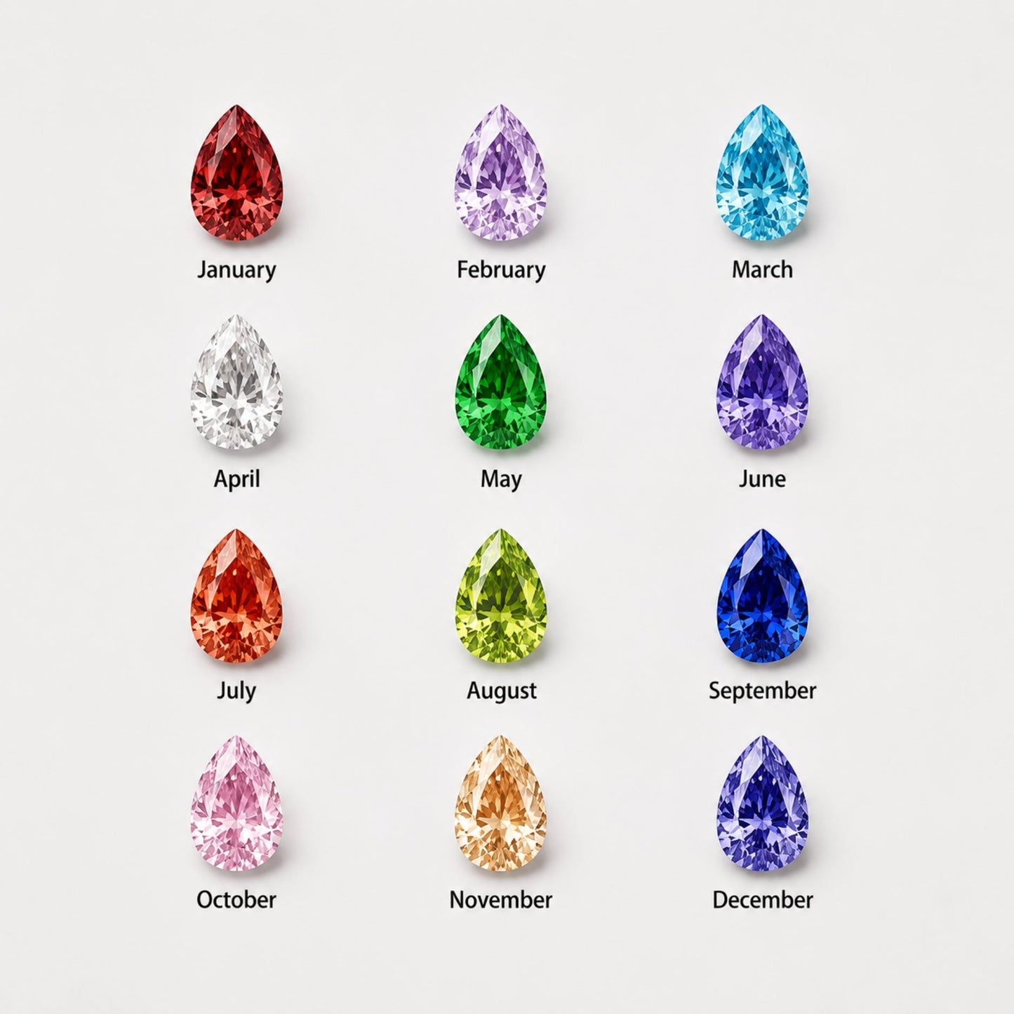 Toi et Moi Birthstone Ring - pear-birthstone-ring