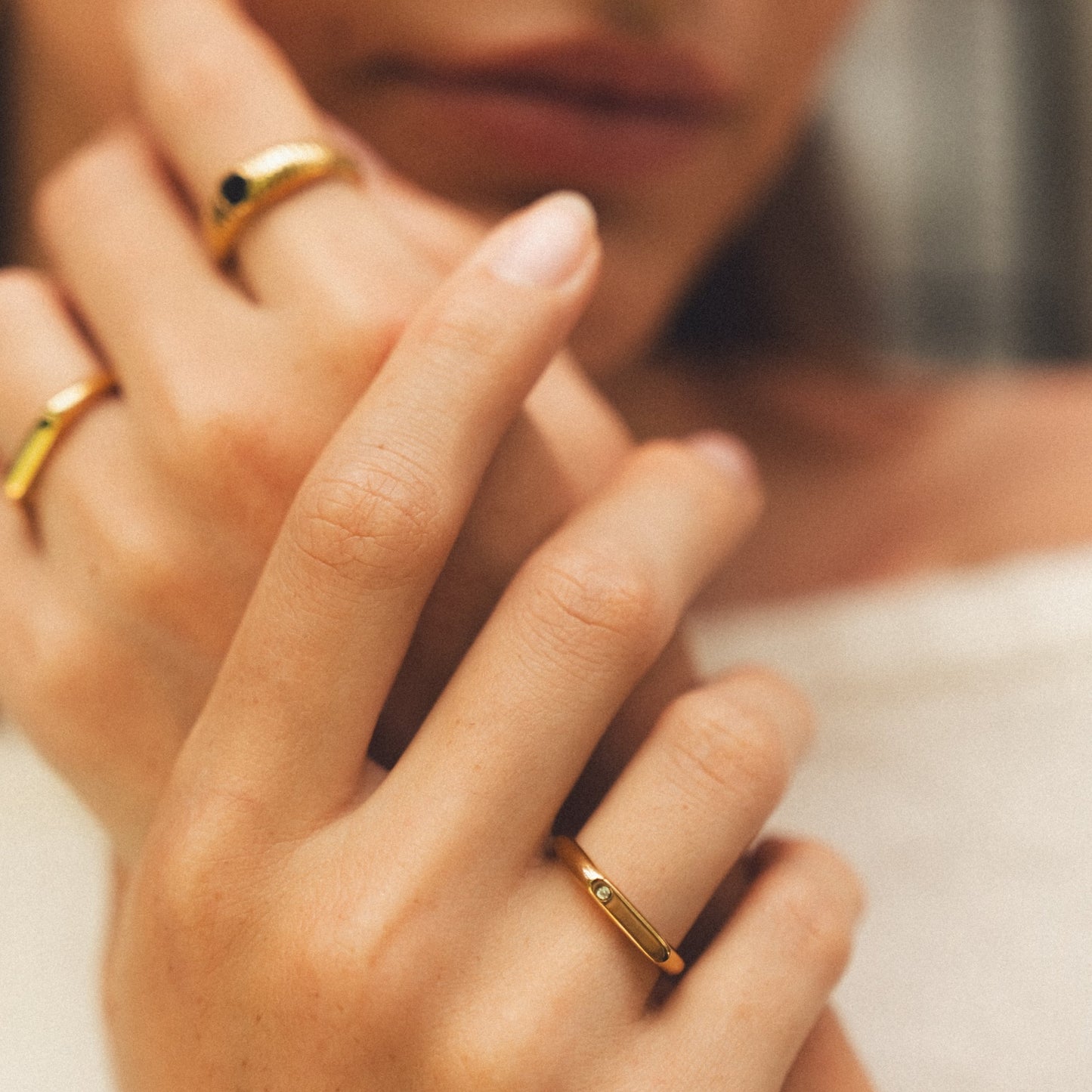 Lumi Ring styled model