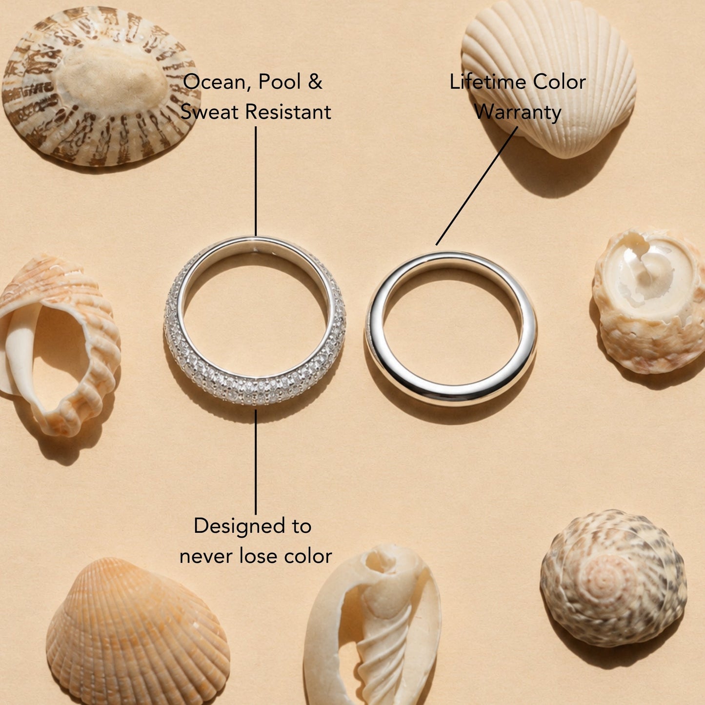 "Day & Night" Ring Set - silver-AM-ring