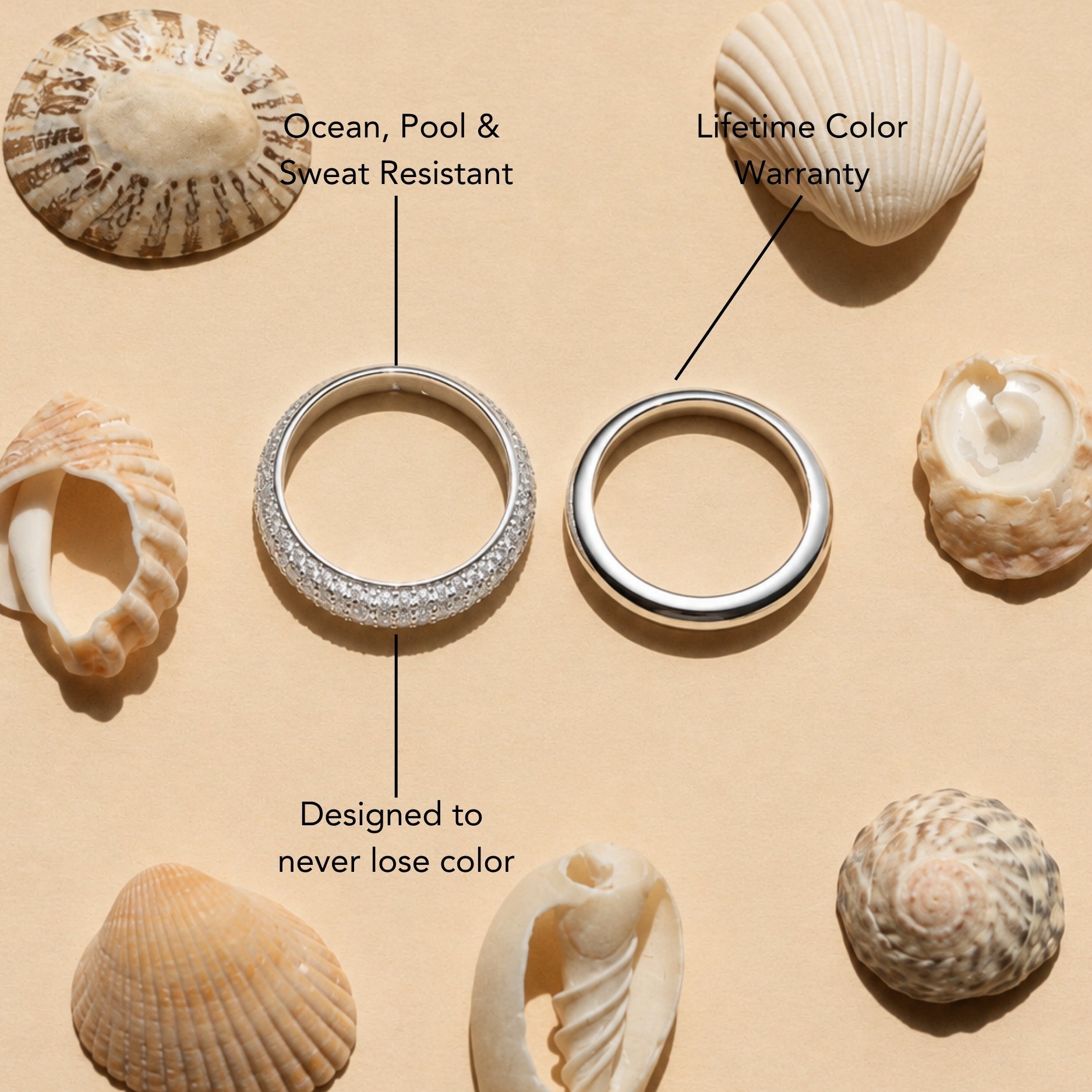 "Day & Night" Ring Set - silver-AM-ring