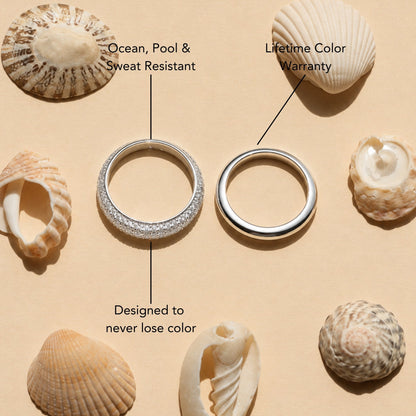 "Day & Night" Ring Set - silver-AM-ring