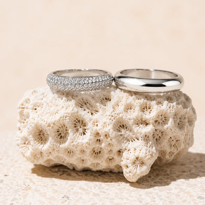 "Day & Night" Ring Set - silver-PM-ring