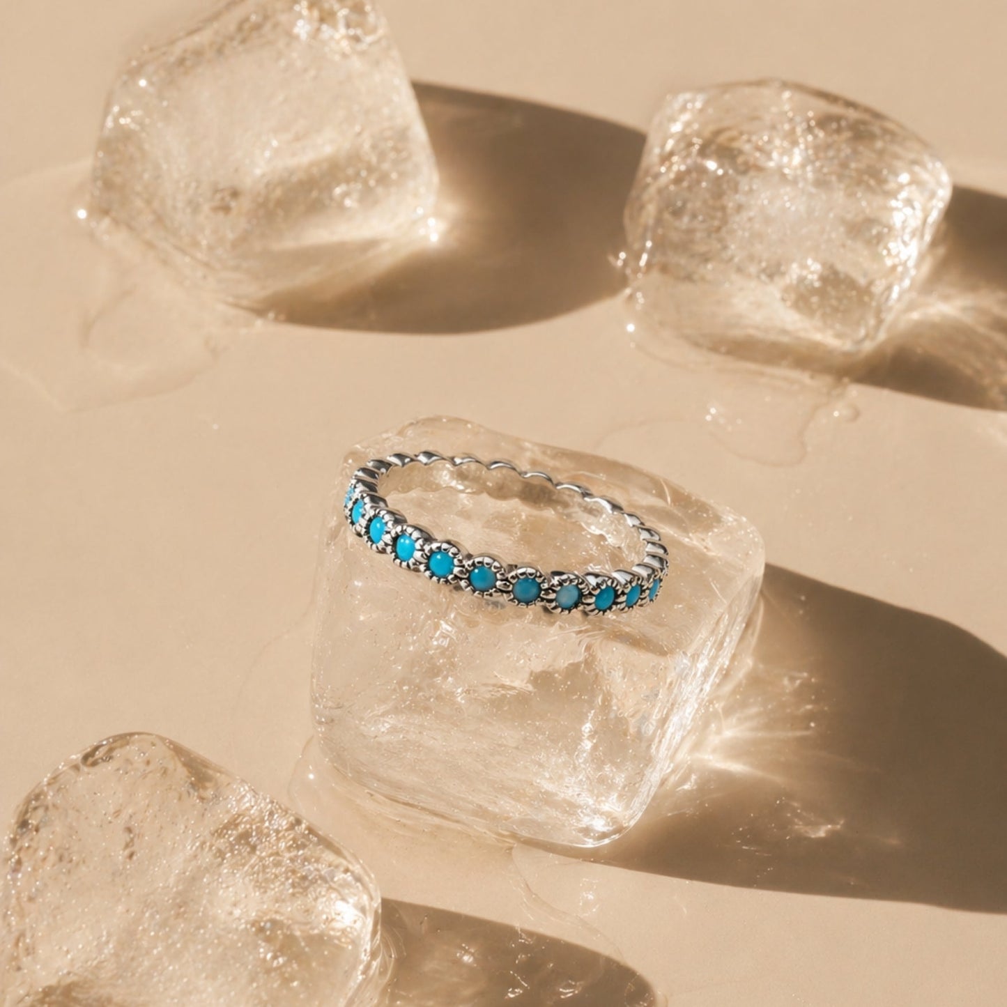 Azure Ring - silver on ice
