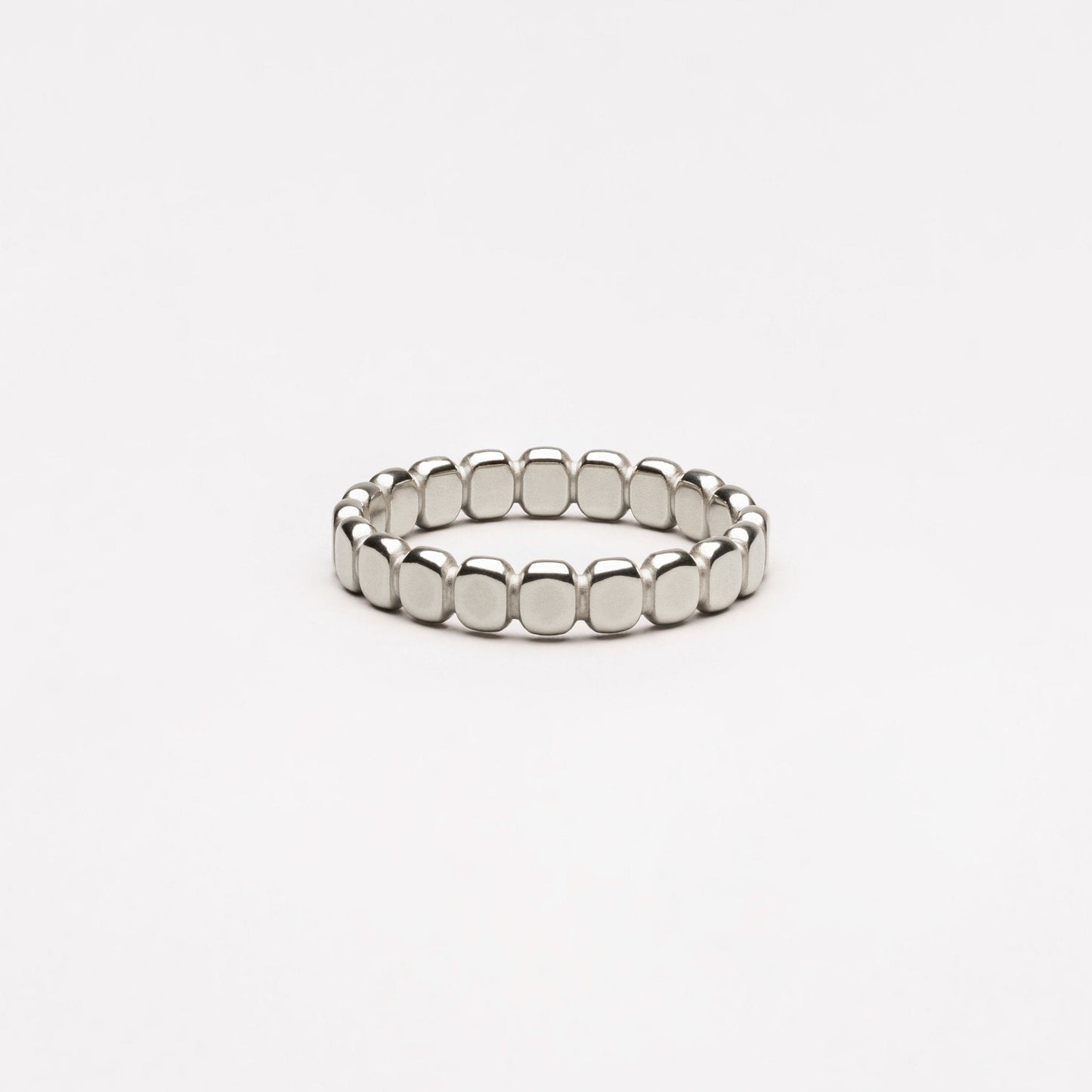 Beaded Ring - silver