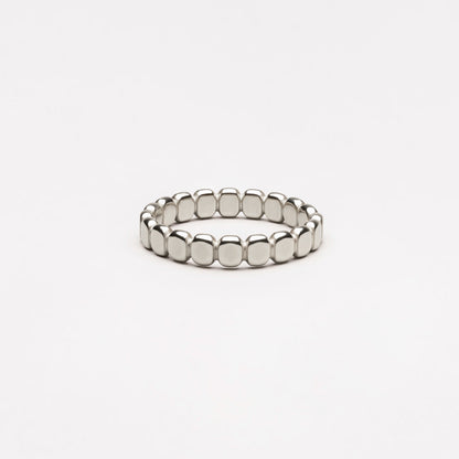 Beaded Ring - silver