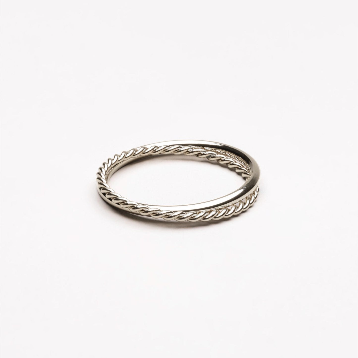 Harmony Double Ring - silver-double-ring