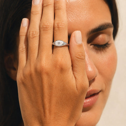 Starlight Heirloom Ring - silver-heirloom-band