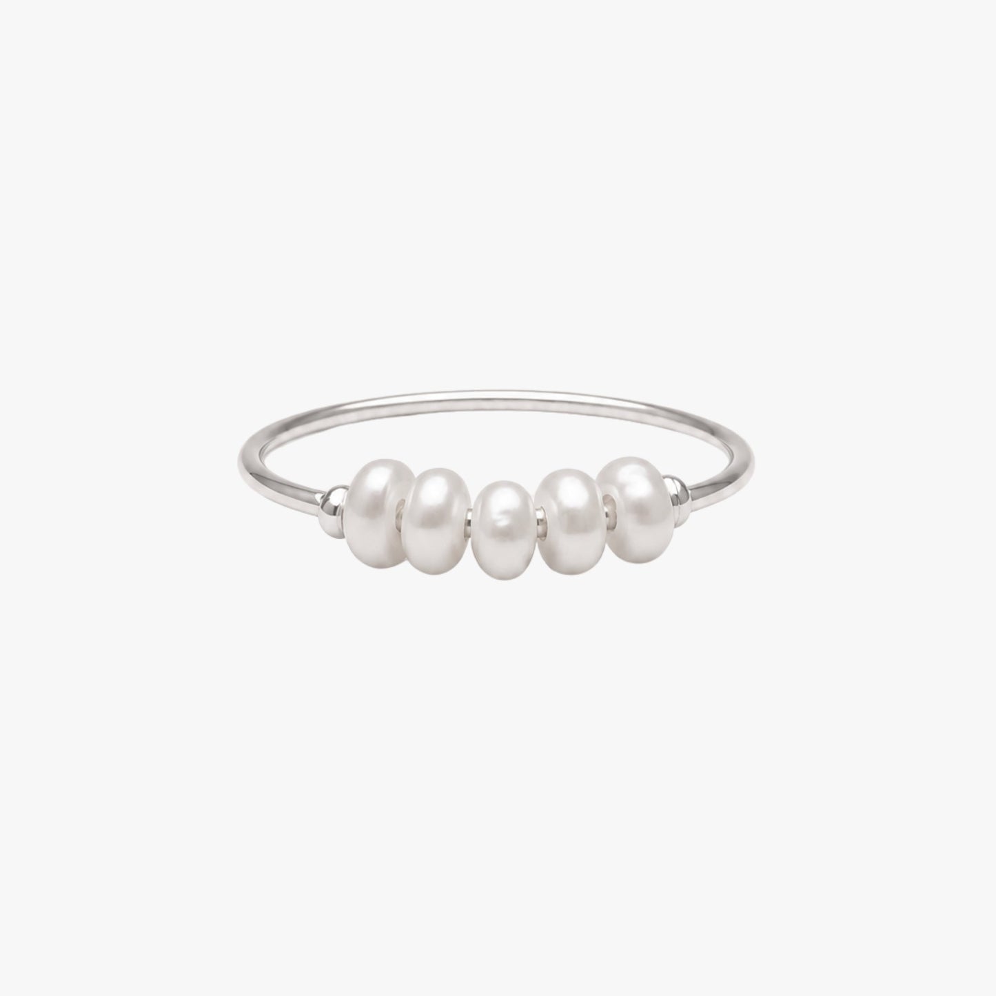 Mini Pearls Ring silver