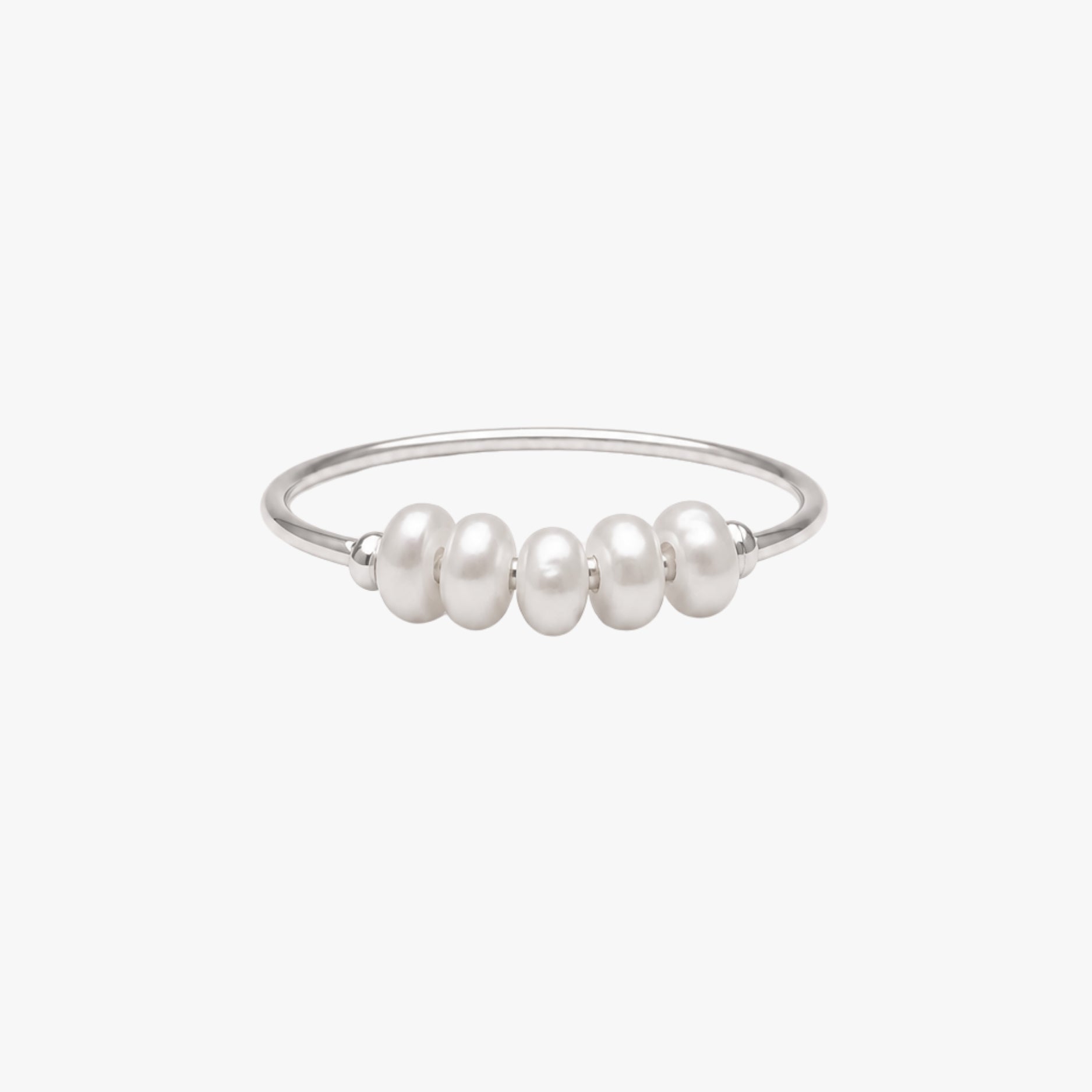 Mini Pearls Ring silver