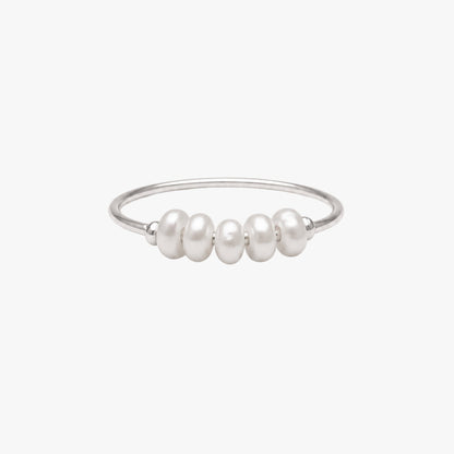 Mini Pearls Ring silver