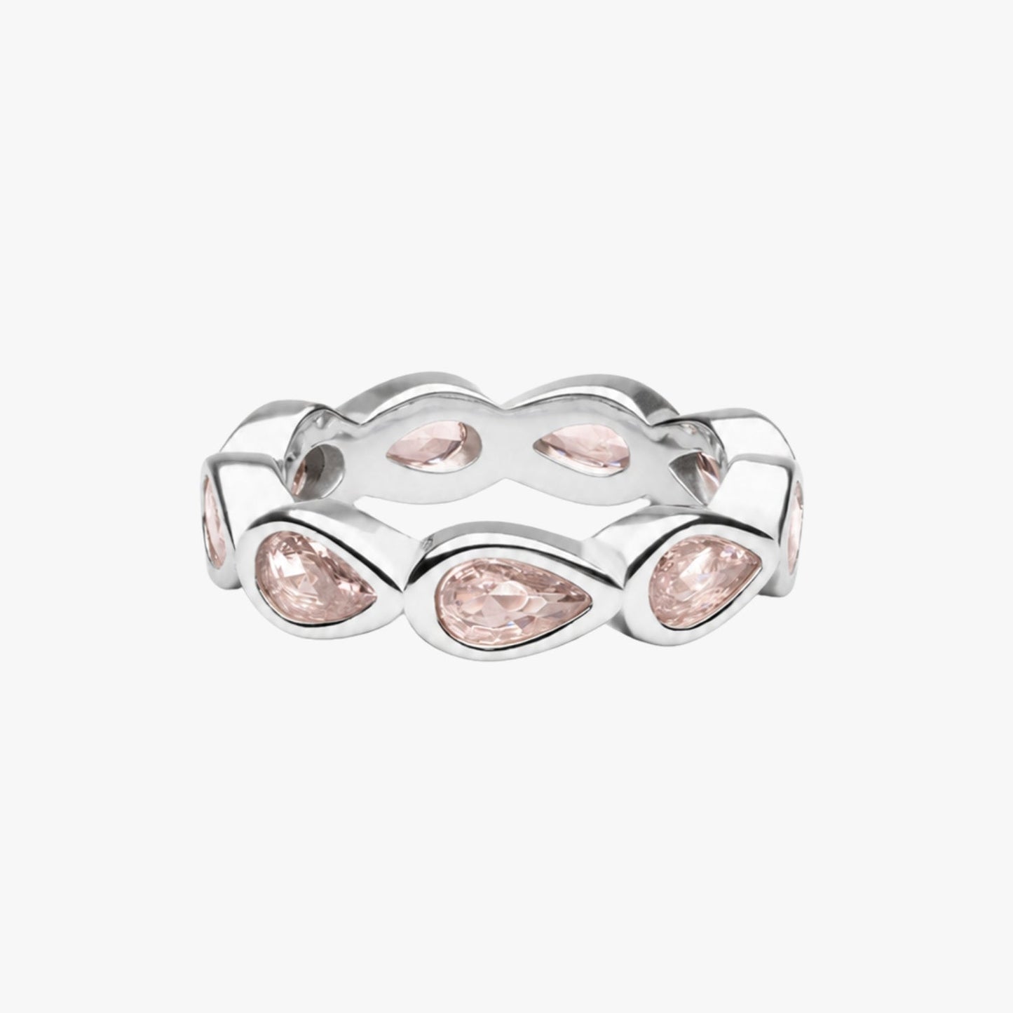 Peony Ring - silver-pink-ring