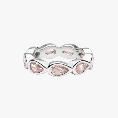 Peony Ring - silver-pink-ring