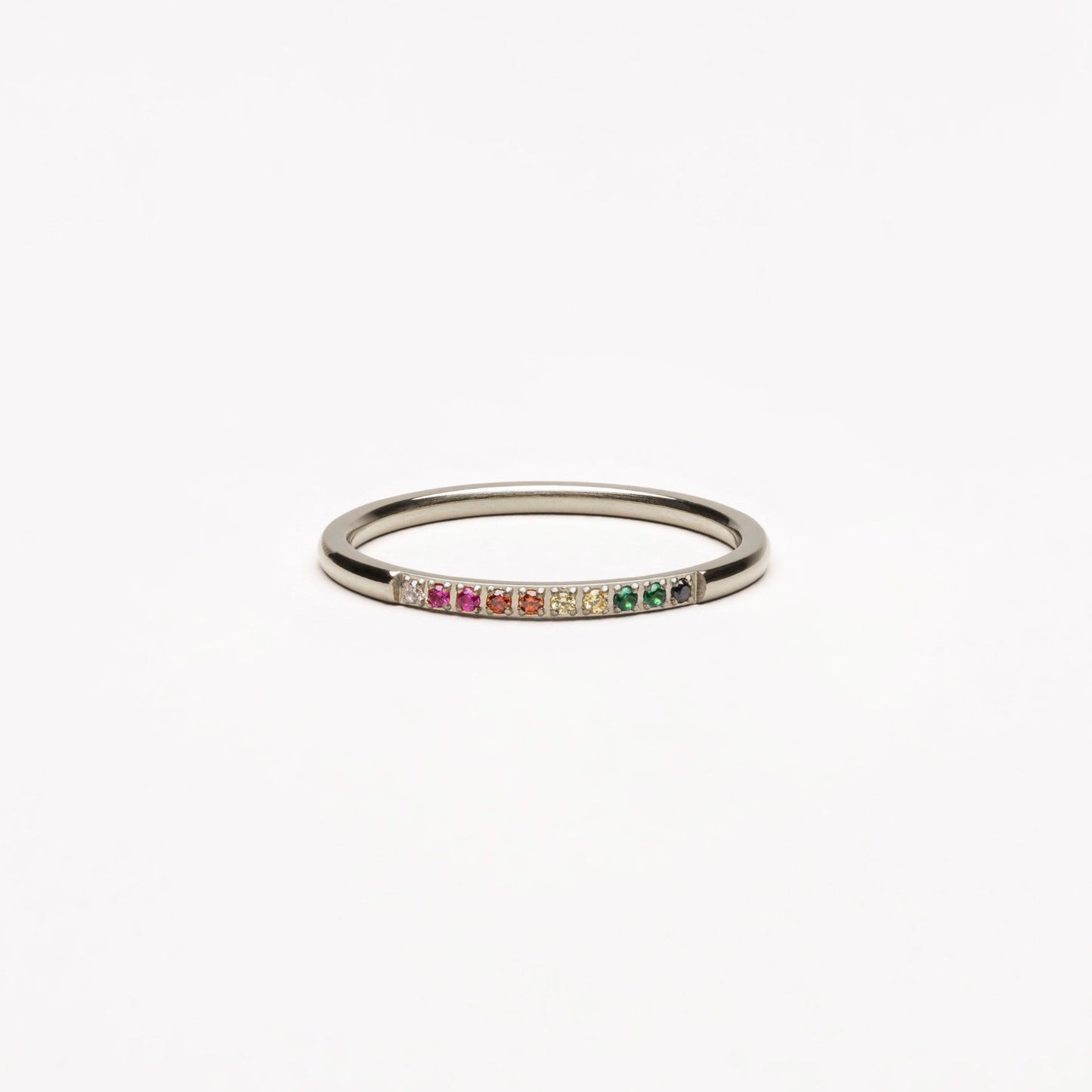 Golden Hour Ring - silver-rainbow-ring