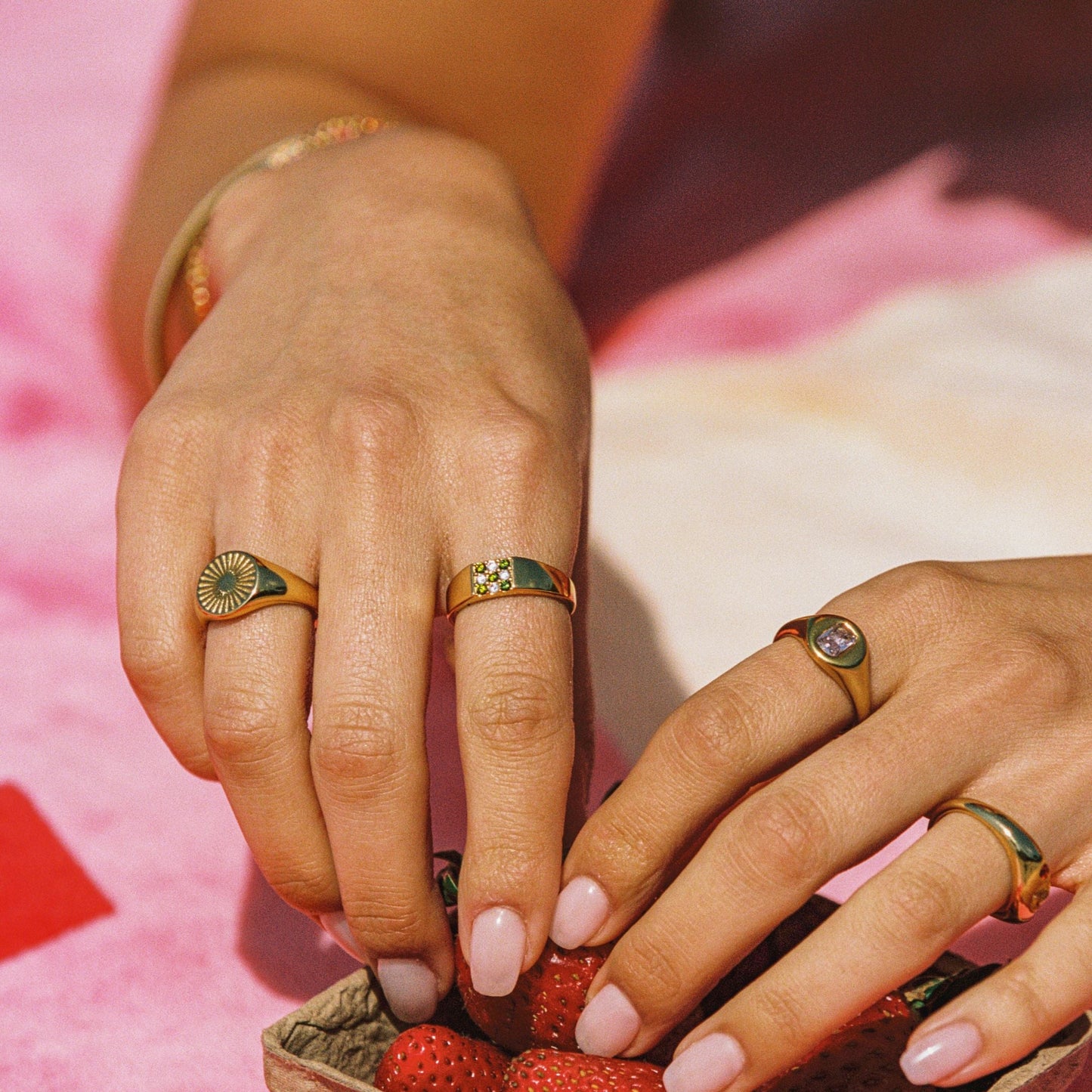 Tulum Ring - stacked on hand