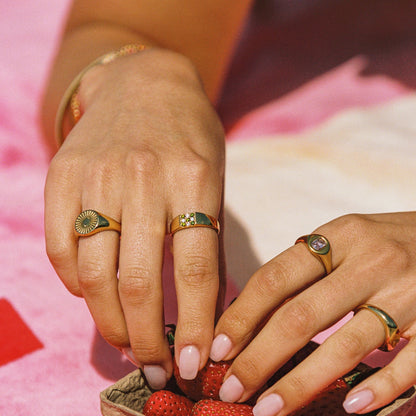 Tulum Ring - stacked on hand