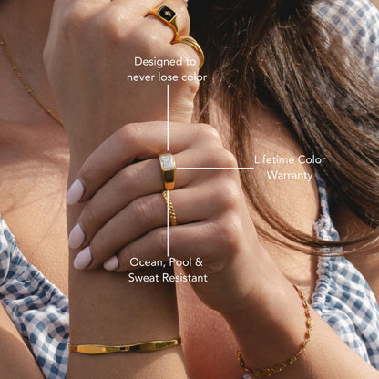 Kaia Ring - sparkle-oval-ring