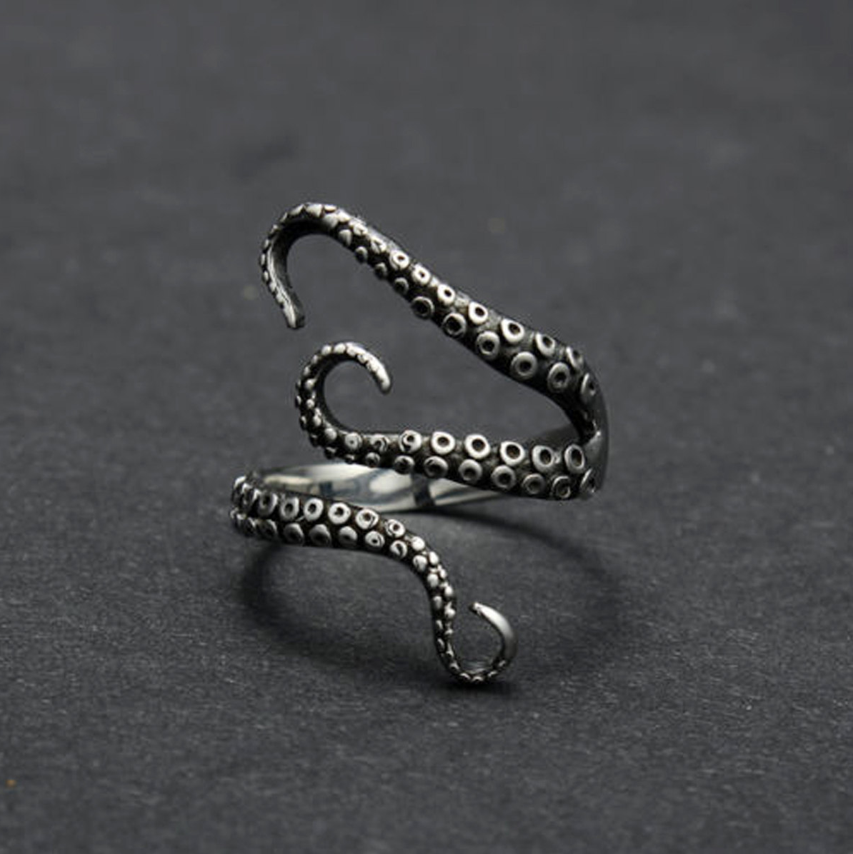 Octopus Ring - silver