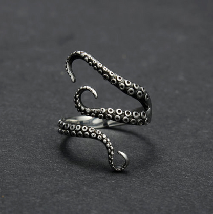 Octopus Ring - silver