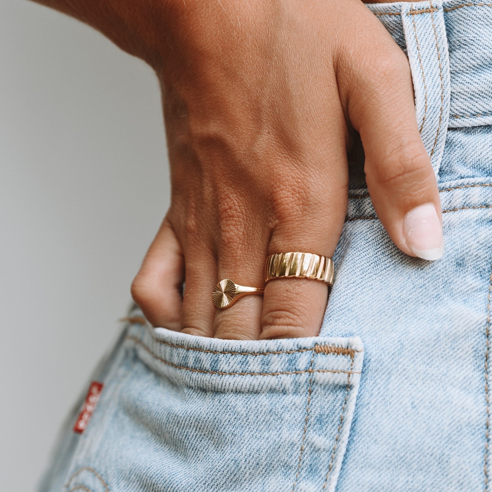 Sun Signet Ring - lifestyle 2