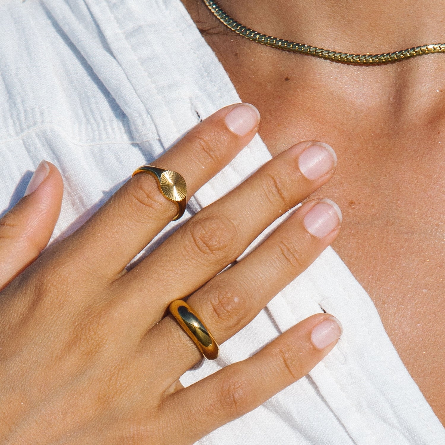 Sun Signet Ring - lifestyle 3