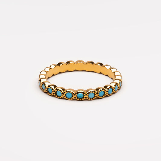 Azure Ring - gold band