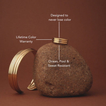 Linea Ring - waterproof-gold-layered