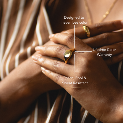 Oval Signet Ring - waterproof-signet-band
